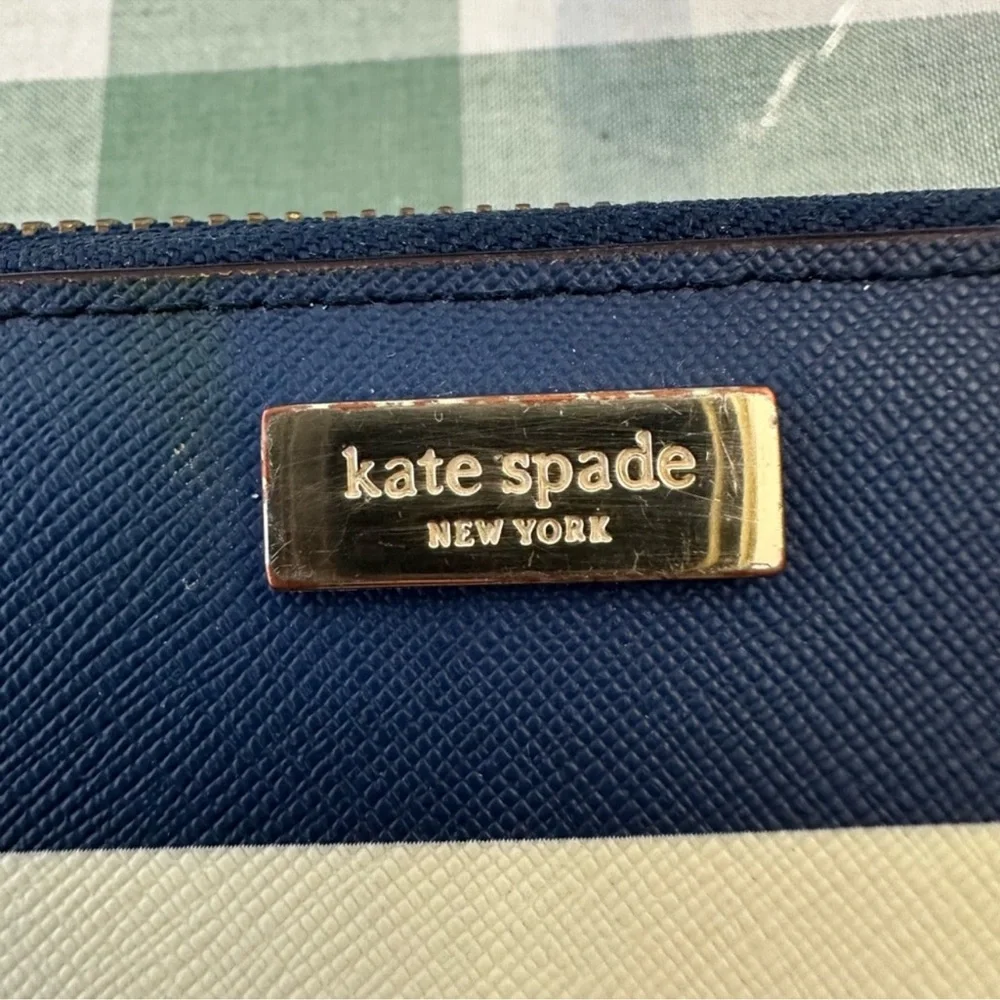 Kate Spade Laurel Way Neda Continental Striped Wallet - Picture 8 of 11